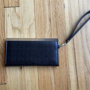 Black clutch purse